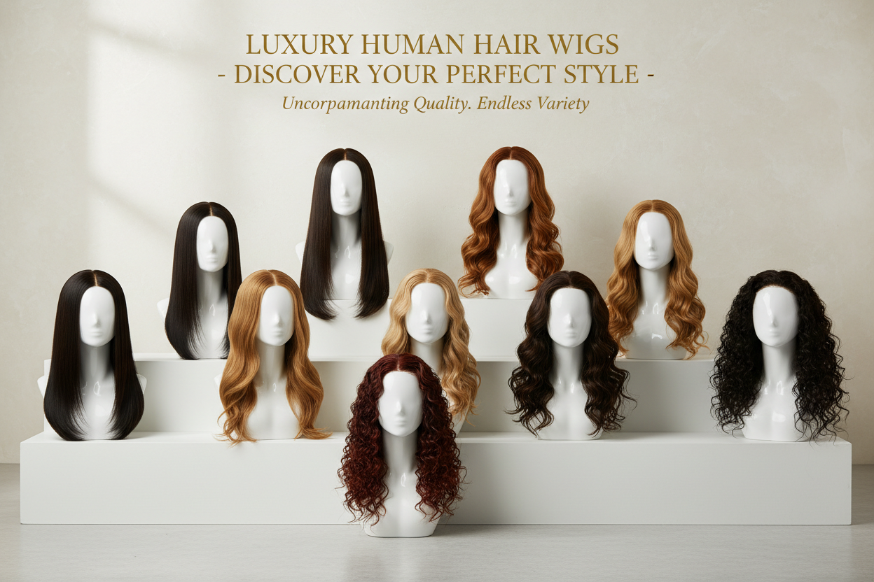 Ladies Human hair wigs