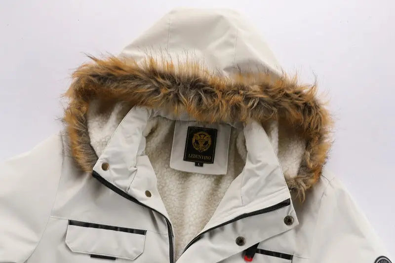 Men'S Winter Windbreaker Jacket with Warm Hood - Maroon Zip-Up Outdoor Coat, Stand Collar, Multiple Pockets, Casual Sporty Design for Cold Weather, Winter Jacket Avivanastore