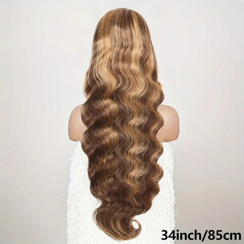 200 Density 4/27 Highlight Wig Body Wave Human Hair Lace Frontal Wigs 13x4 HD Lace Front Wig Human Hair For Woman