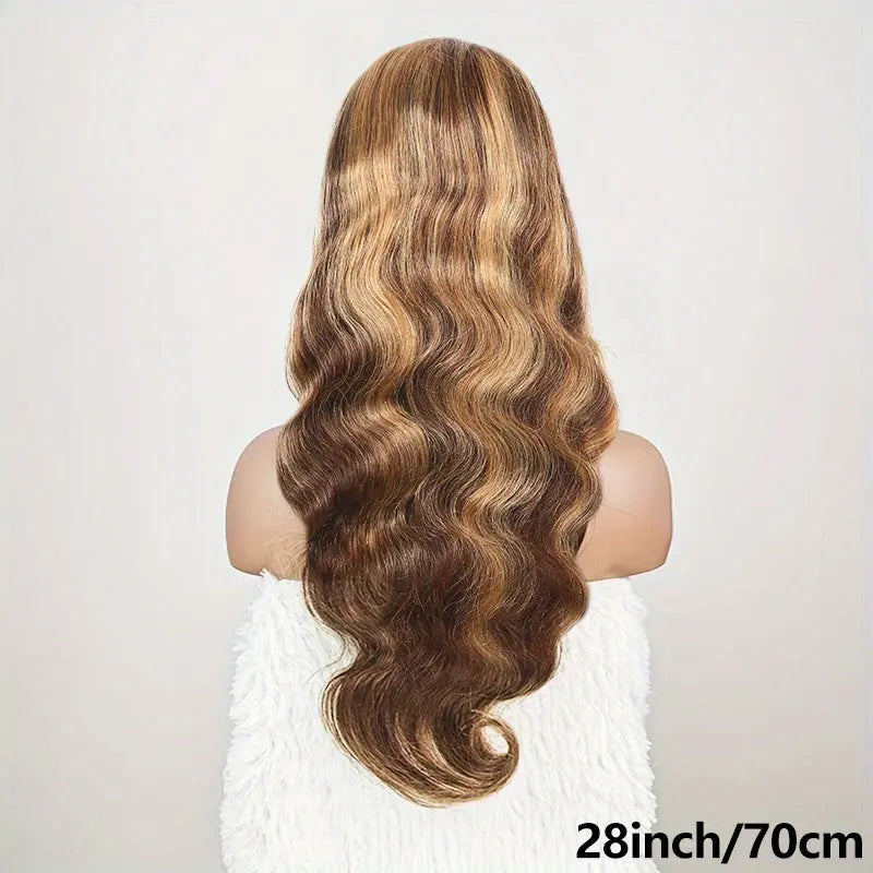 200 Density 4/27 Highlight Wig Body Wave Human Hair Lace Frontal Wigs 13x4 HD Lace Front Wig Human Hair For Woman