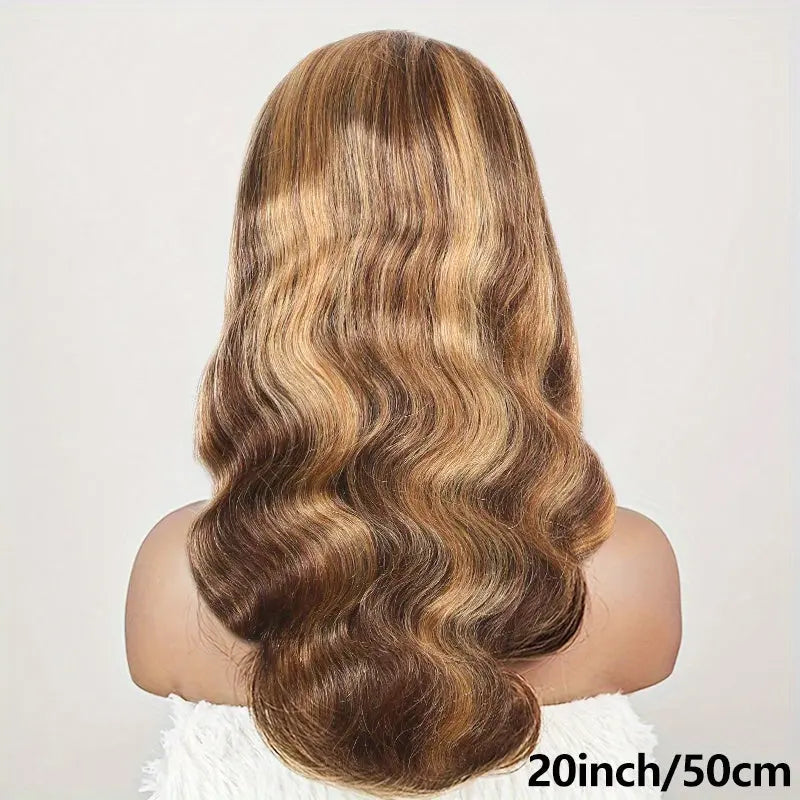 200 Density 4/27 Highlight Wig Body Wave Human Hair Lace Frontal Wigs 13x4 HD Lace Front Wig Human Hair For Woman