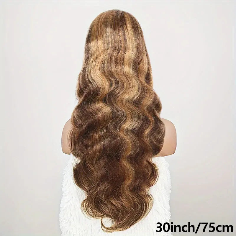 200 Density 4/27 Highlight Wig Body Wave Human Hair Lace Frontal Wigs 13x4 HD Lace Front Wig Human Hair For Woman