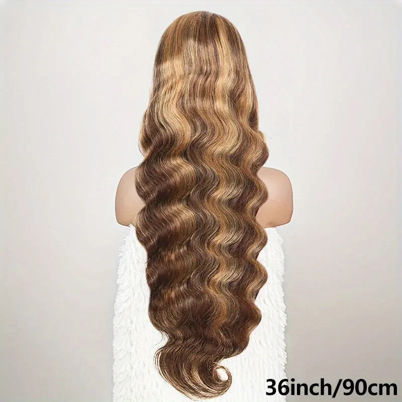200 Density 4/27 Highlight Wig Body Wave Human Hair Lace Frontal Wigs 13x4 HD Lace Front Wig Human Hair For Woman