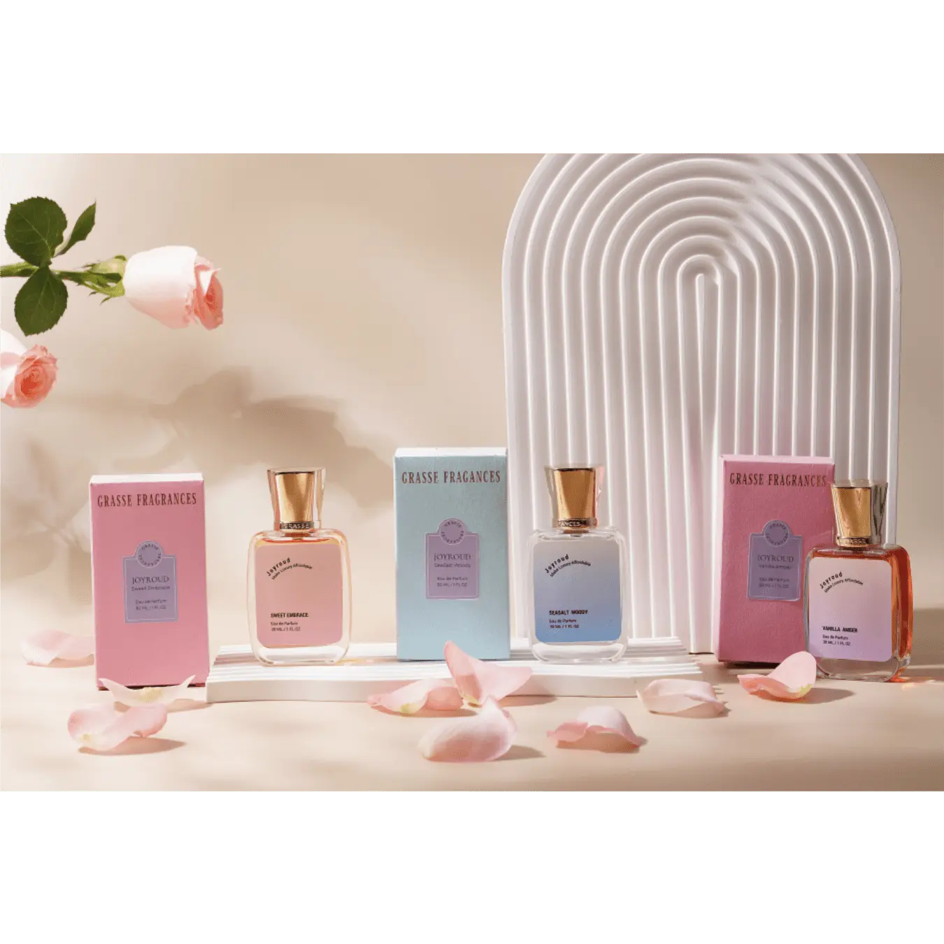 Joyroud Vanilla Amber Perfumes for Women, Exotic Oriental Floral Fragrance Spray for Modern Women, Peach & Almond, Sweet & Warm Eau De Parfum, Good Gift for Girls and Women Avivanastore