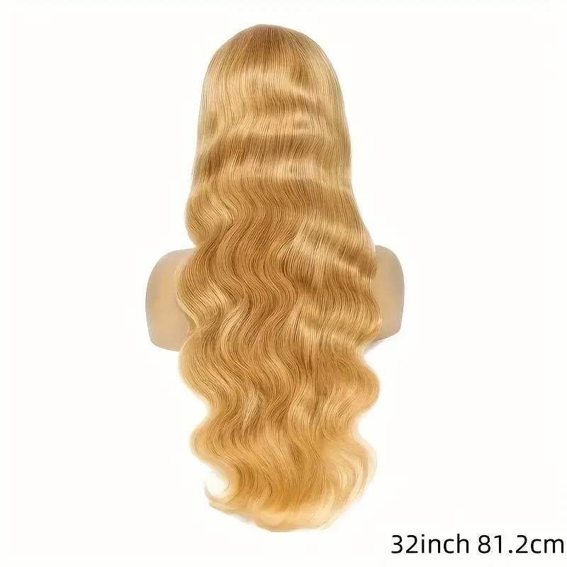 Honey Blonde Human Hair Wig 27# Honey Blonde Wig Highlight Ombre Blonde 13x6 HD Lace Front Wigs Human Hair 13*6 Honey Blonde Lace Front Wig Colored Body Wave Pre Plucked Baby Hair Glueless For Women Daily & Party