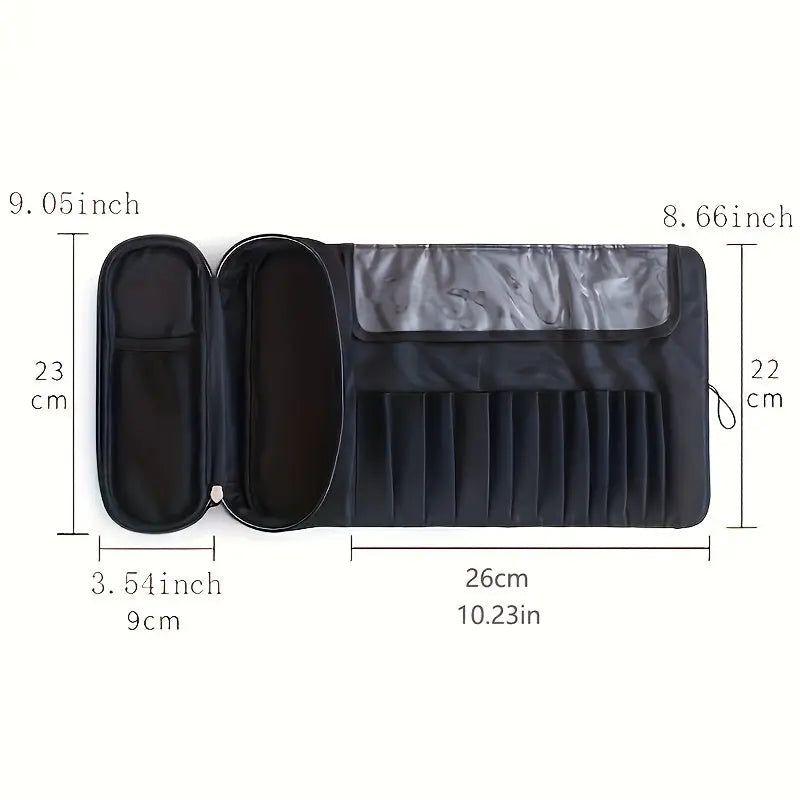 Large Capacity Makeup Brush Organizer Bag - Multi-Functional Korean Style Portable Cosmetic Pouch for Students Avivanastore
