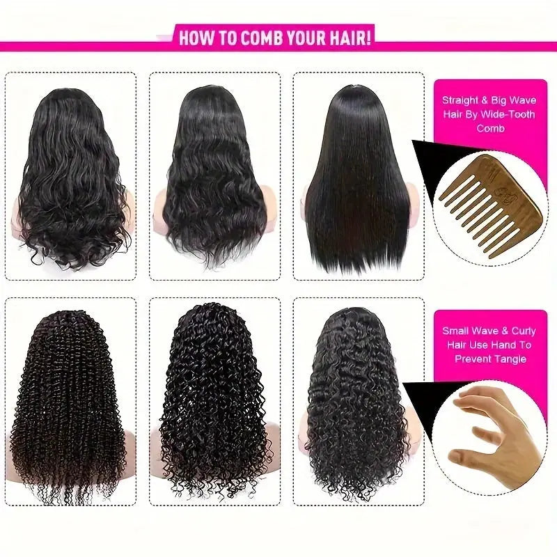 250% Density Deep Curly Wigs Human Hair Curly Wave 4X4 HD Lace Front Wigs Human Hair Deep Wave Lace Clouse Wig 100% Brazilian Human Hair Wig Pre-Plucked Lace Wig With Baby Hair For Women