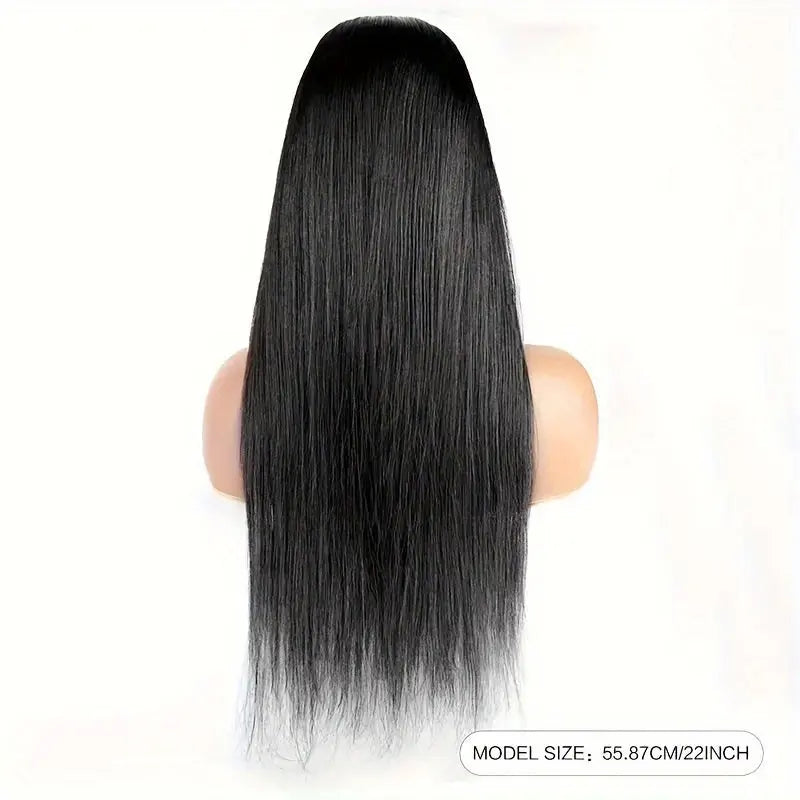 Straight Human Hair Wigs With Bangs None Lace Front Wigs Human Hair Straight Wigs 150% Density Put On And Go Wigs Brazilian Virgin Human Hair Wigs For Women Natural Color