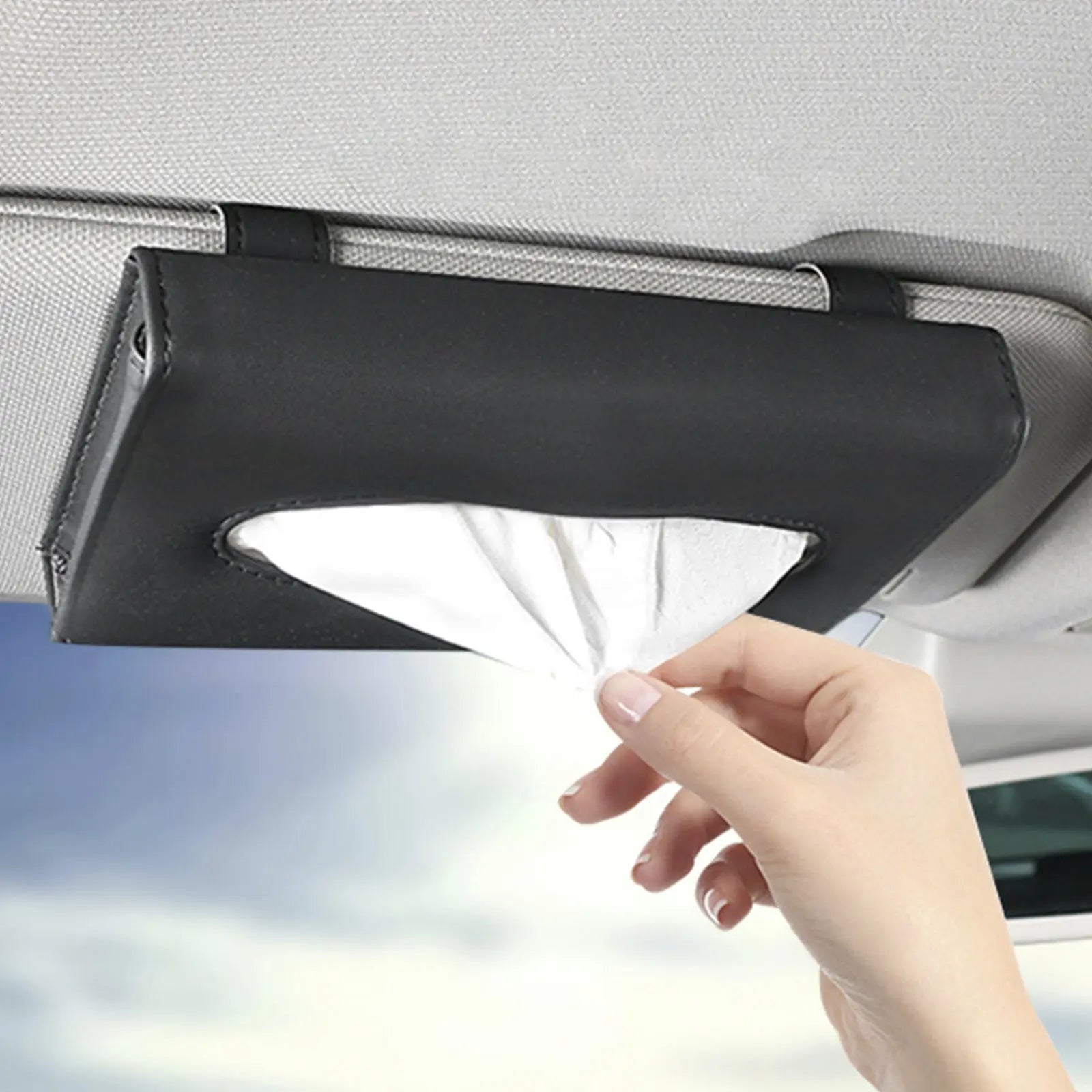Automobile Sunshade Paper Towel Box Car - Mounted Fashion Pull-out Carton Avivanastore