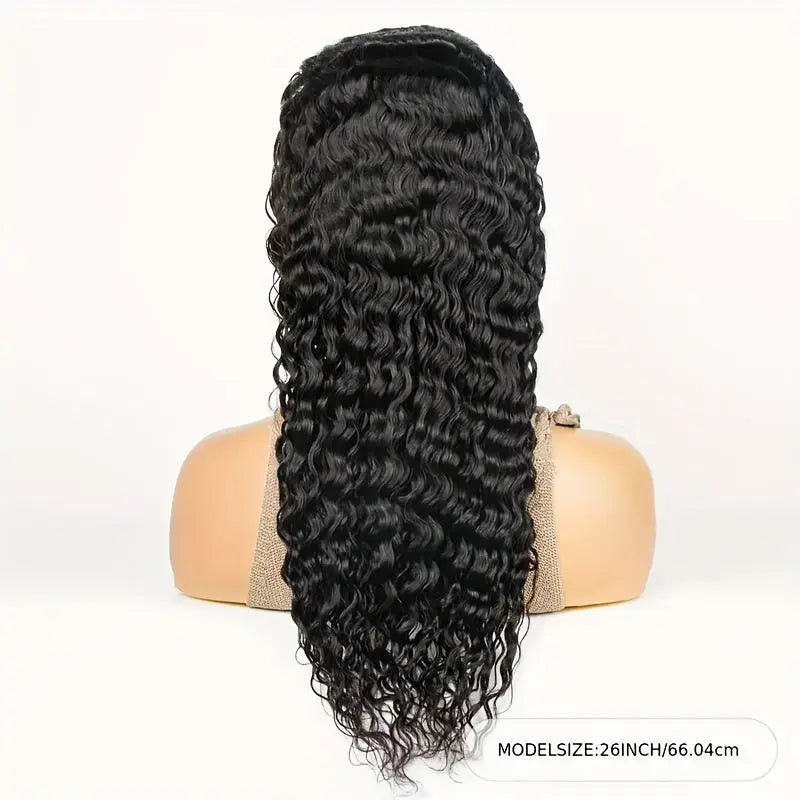 200% Density Put On and Go Wig 6X5 HD Lace Closure Wigs Human Hair Deep Wave Glueless Wigs Human Hair Pre Cut Lace No Glue 3 Seconds To Wear Brazilian Virgin Hair