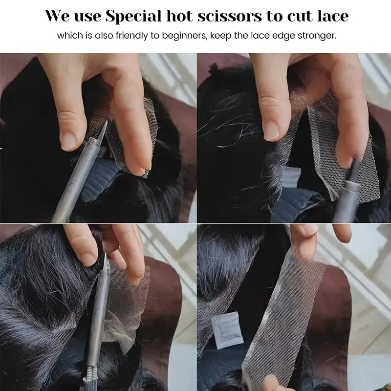 [200% Ready To Wear 5x5 Wig] 200% Ready To Wear 5x5 Bye Bye Knots Water Wave Human Hair Wig | Brazilian Virgin Hair Pre Plucked With Baby Hair | 5x5 Lace Closure Wigs For Women