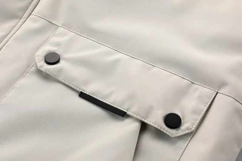 Men'S Winter Windbreaker Jacket with Warm Hood - Maroon Zip-Up Outdoor Coat, Stand Collar, Multiple Pockets, Casual Sporty Design for Cold Weather, Winter Jacket Avivanastore