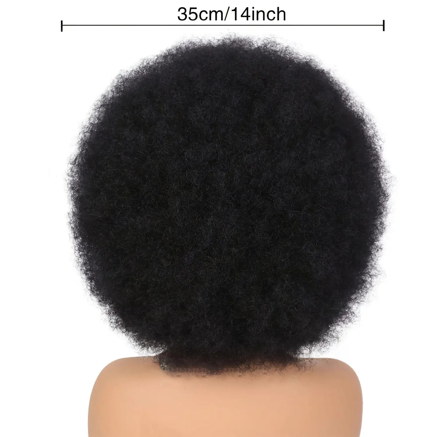 Short Curly Afro Wig 70s Bouncy Huge Fluffy Puff Wigs Synthetic For Cosplay And Daily