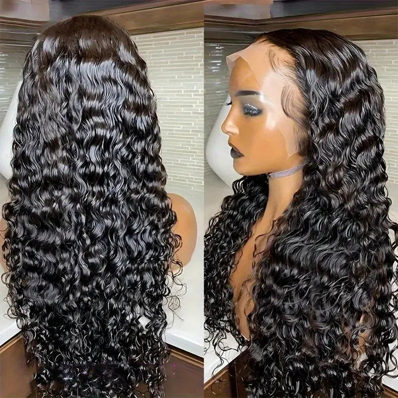 [200% Ready To Wear 5x5 Wig] 200% Ready To Wear 5x5 Bye Bye Knots Water Wave Human Hair Wig | Brazilian Virgin Hair Pre Plucked With Baby Hair | 5x5 Lace Closure Wigs For Women