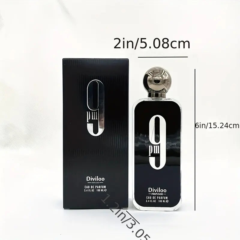 9PM 9AM White MEN Red 3.4 OZ. EDP SP-100 Ml 3.4 Ounce By Diviloo Perfumes Afnan Fragrance Lavender Scent Aroma Cosmetic Amber Long Lasting Fresh Men's Fragrance Vanilla Scented Avivanastore