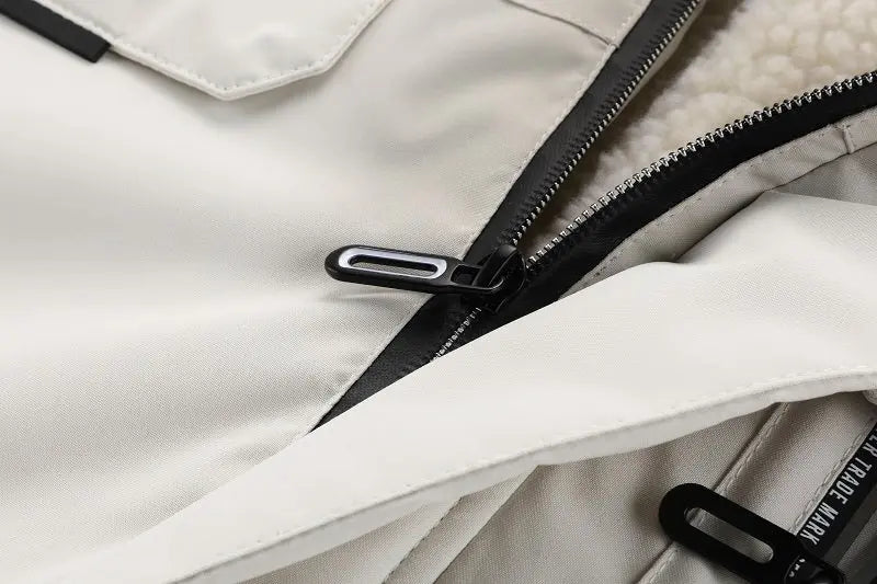 Men'S Winter Windbreaker Jacket with Warm Hood - Maroon Zip-Up Outdoor Coat, Stand Collar, Multiple Pockets, Casual Sporty Design for Cold Weather, Winter Jacket Avivanastore