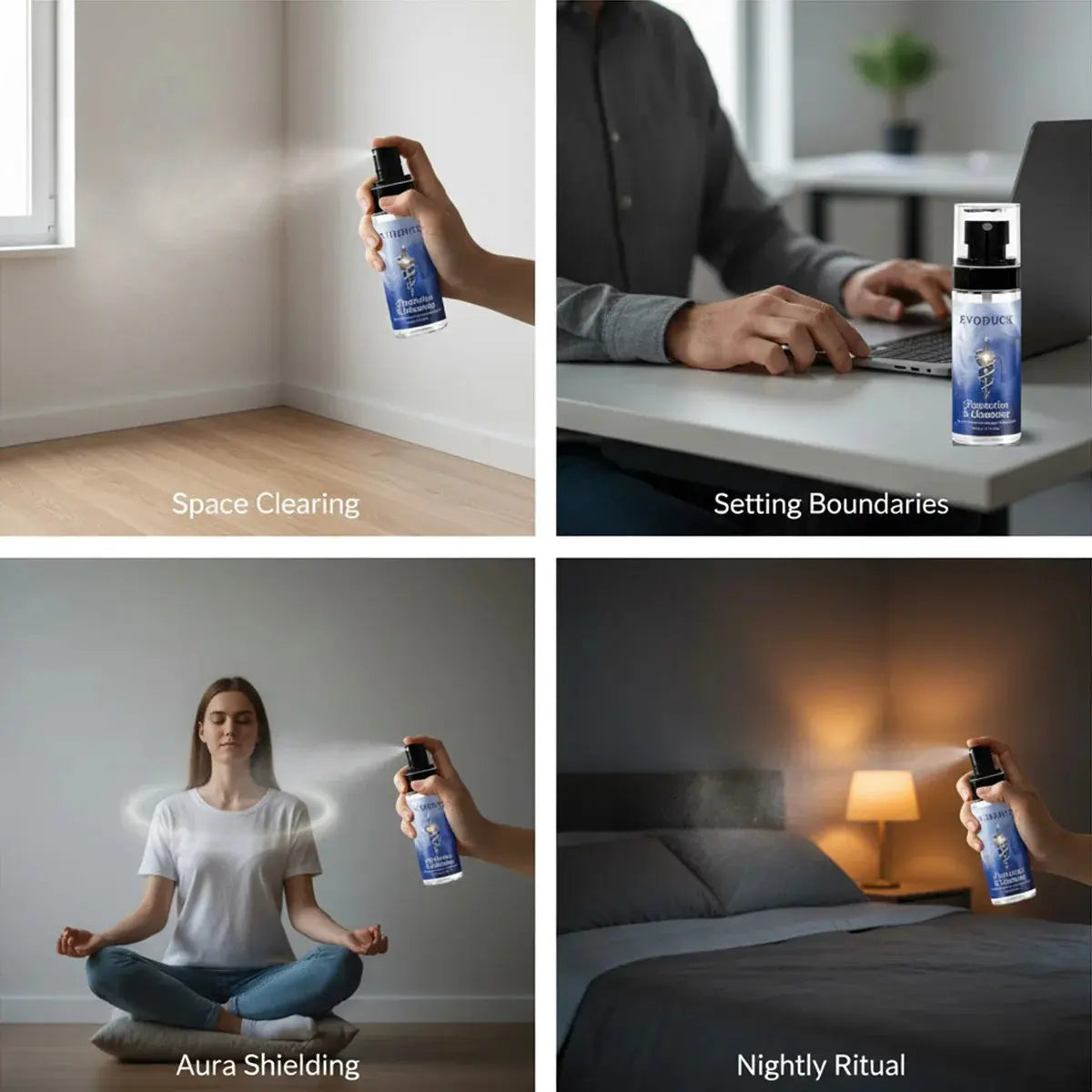 80ml Perfume Body Deodorant Spray Air Freshener Law of Attraction Protection Manifestation Energy Long-lasting Natural Fragrance