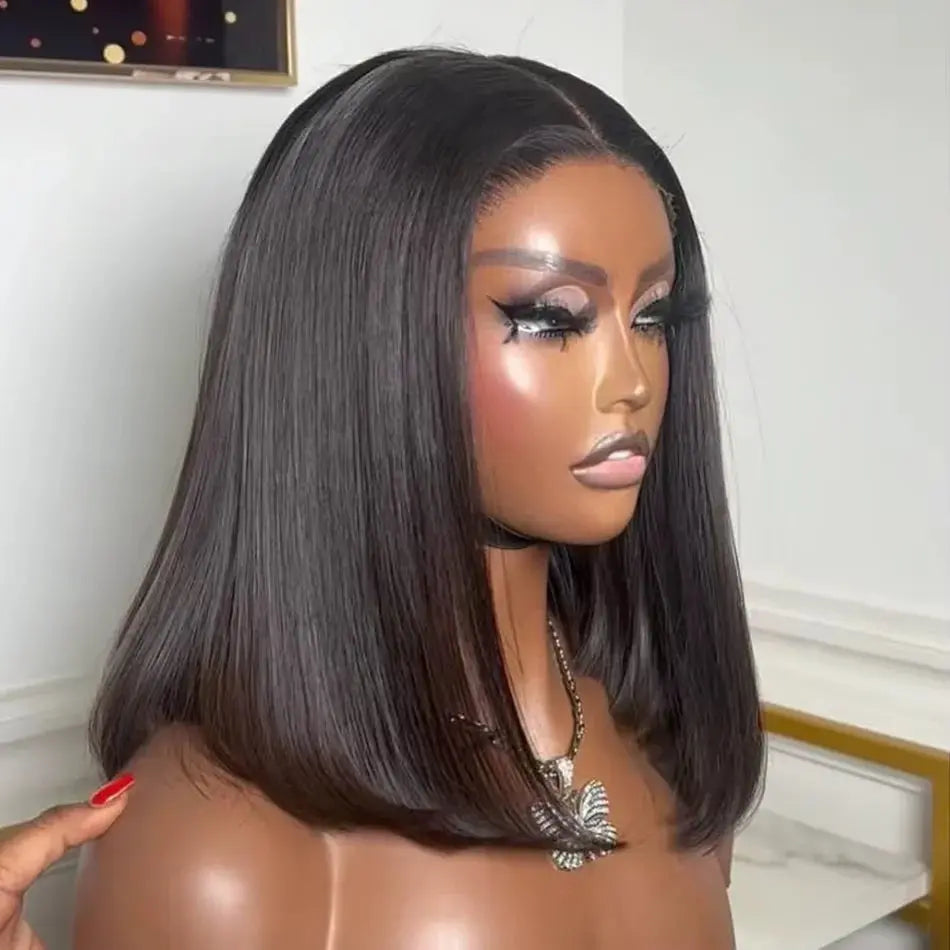 13x4 Bob Wig Human Hair Straight Lace Front Wigs Human Hair Short Bob Human Hair Wigs Black 4x4 Lace Front Wig Human Hair Wigs