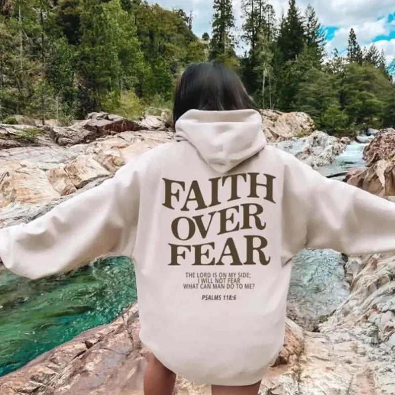 Faith Over Fear Hoodie Avivanastore
