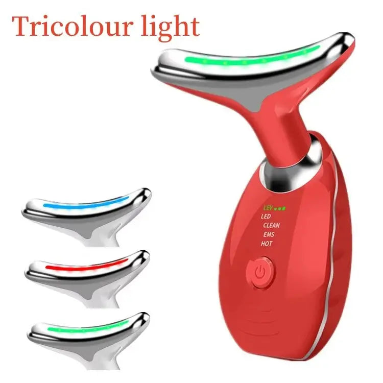 Women's Skincare 7 Colorful Facial and Neck Sculpting Tools Rechargeable Vibrating Facial Massager Anti-wrinkle Facial and Neck