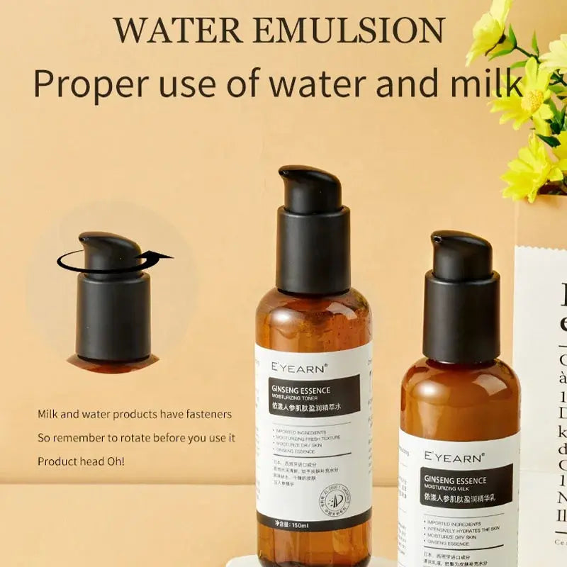 Private Label Carnosine Skin Care Anti-Aging Skincare Routine Korean Red Ginseng Essential Nourishing Facial Care