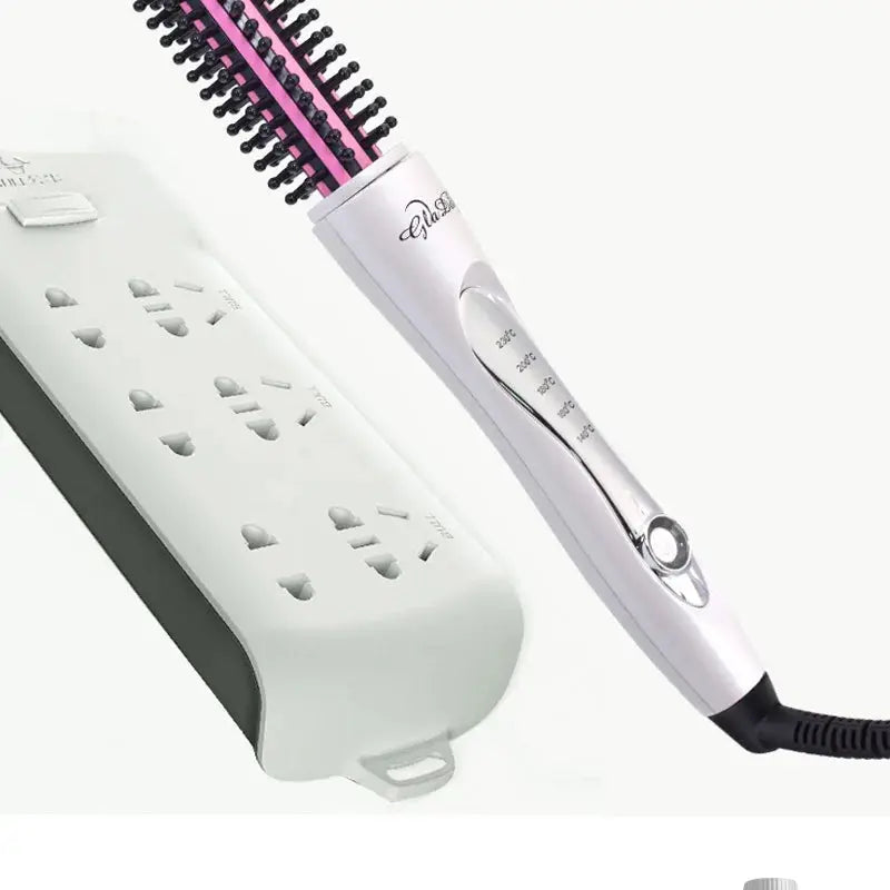 Hair Curler Hair Straightening Brush Hot Heating Comb Hair Straight Styler Corrugation Curling Iron Hair Curler Comb Avivanastore