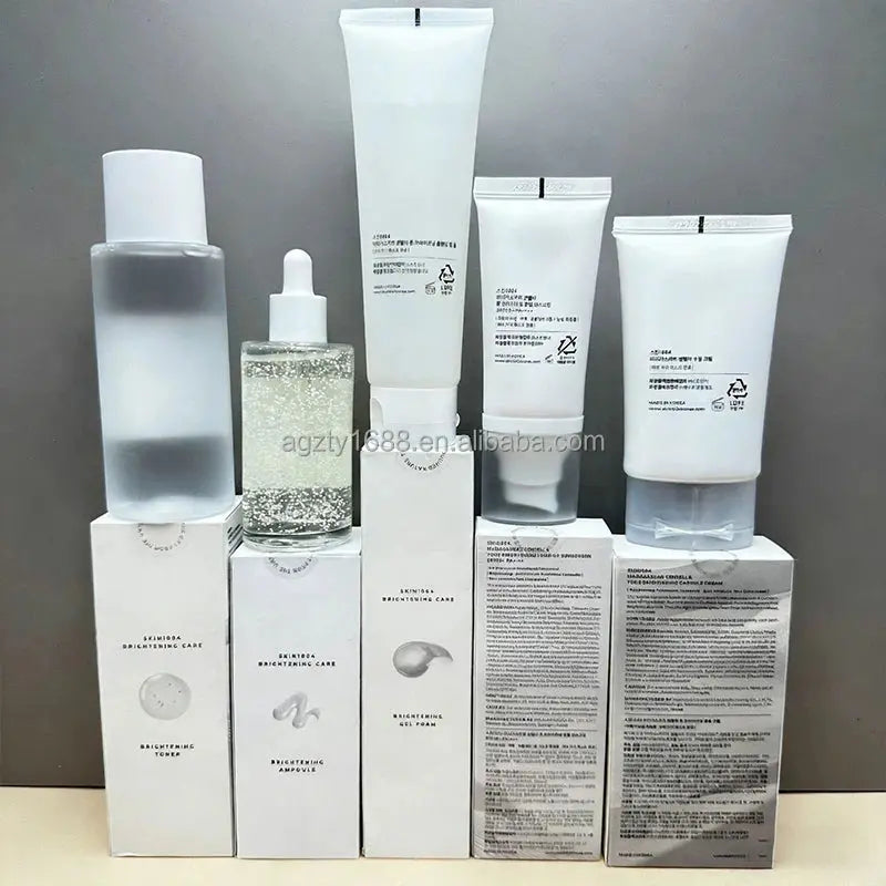 Madagascar Centella Tone Brightening Set Skin Care Set Madagascar Centella Korean Skincare Products With Toner , Serum , Cream