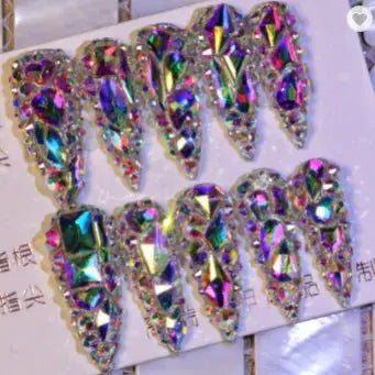 2026 Custom Acrylic Artificial Fingernails Handmade Press-on Nails with Logo Unique New Style Customized Packaging for Designers