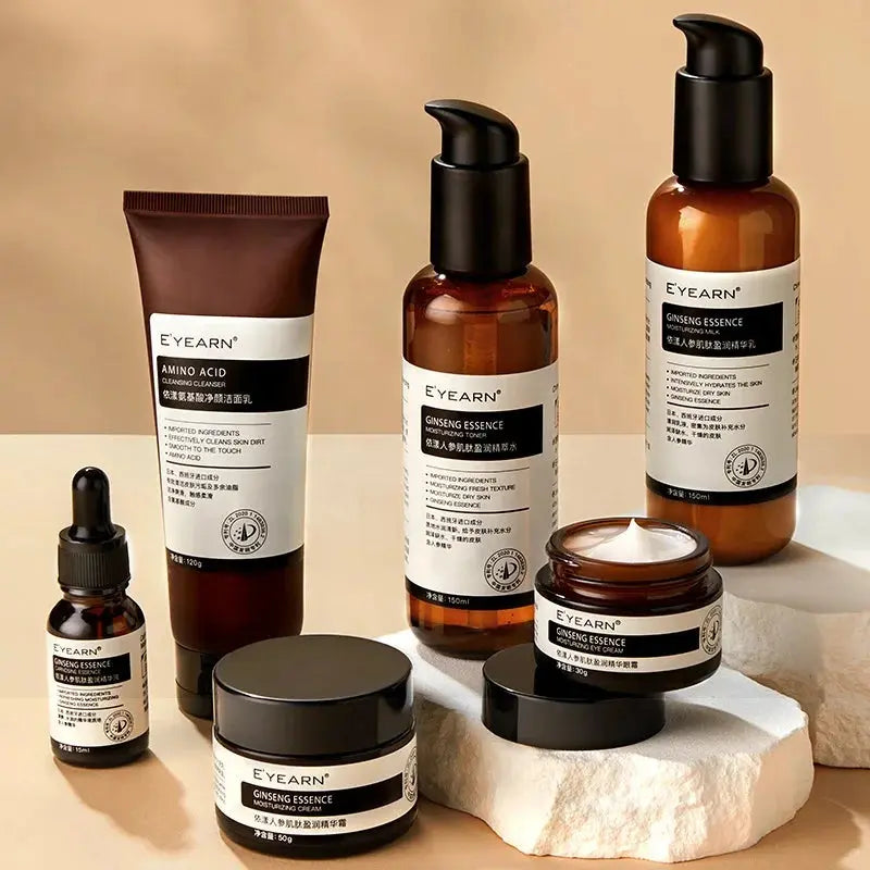 Private Label Carnosine Skin Care Anti-Aging Skincare Routine Korean Red Ginseng Essential Nourishing Facial Care