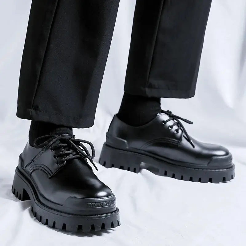 Spring Autumn Lightweight Comfortable Slip PU Walking High Quality Leather Round Head Design Casual Dress Loafers Business Shoes