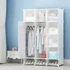 Factory Outlet Hot Selling Cheap Price Two Size Room Organizer Storage Home Furniture Wardrobe for Clothes and Shoes