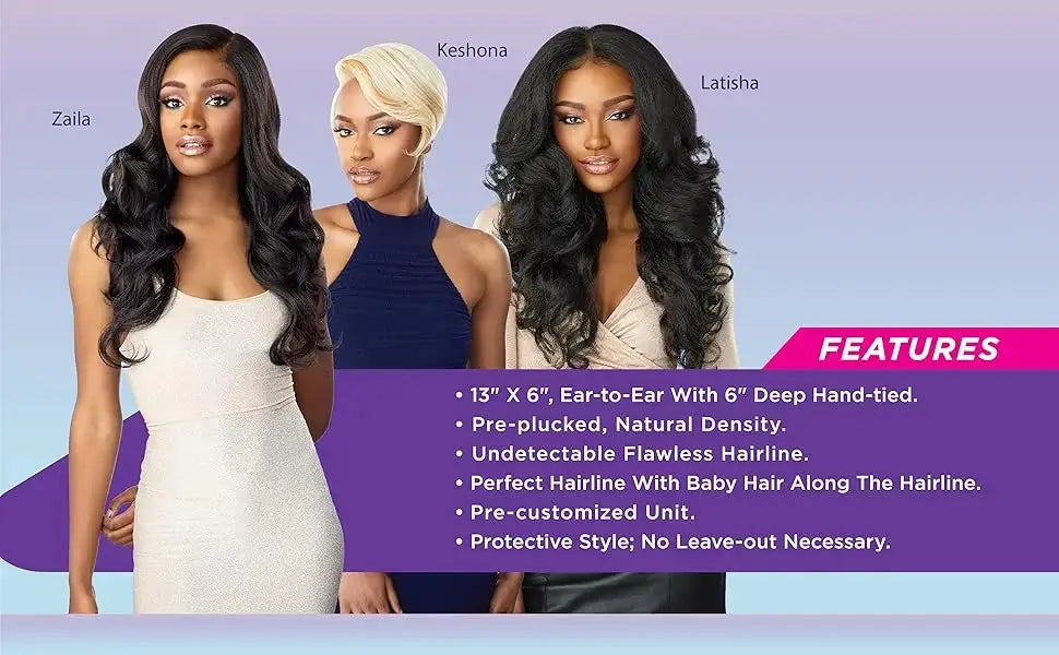 Latisha 13X6 Frontal New Arrival Natural Premium Curly Wave Heat Resistant French Curl Synthetic Blend Hair Full Lace Front Wigs