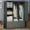 Hot Selling Modern Bedroom 12-Cube Plastic Wardrobe Wholesale Foldable Design for Clothes for Workshop Use
