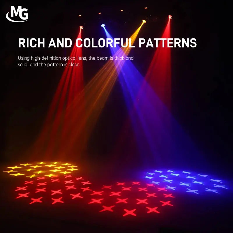 100W Steel Gun High Brightness Powerful Stage Effect Pattern Moving Head Beam Light Avivanastore
