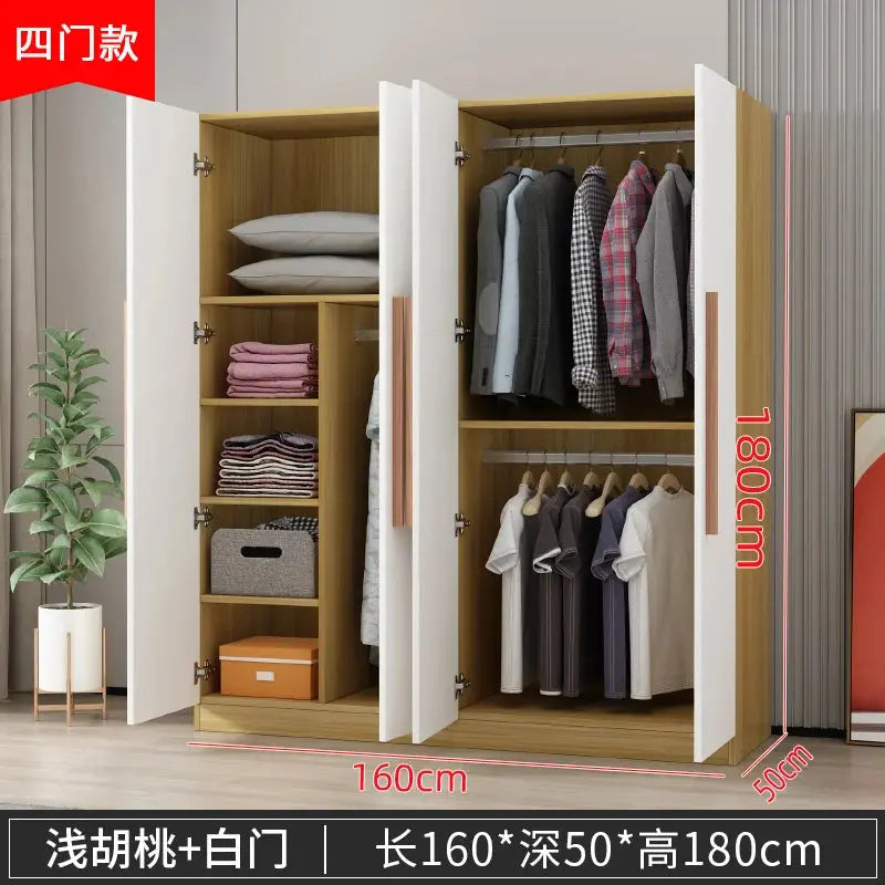 Bedroom Furniture Wardrobe Clothes Closet Cabinet Bedroom Mobile Armoire Furniture Cupboard Big Closet