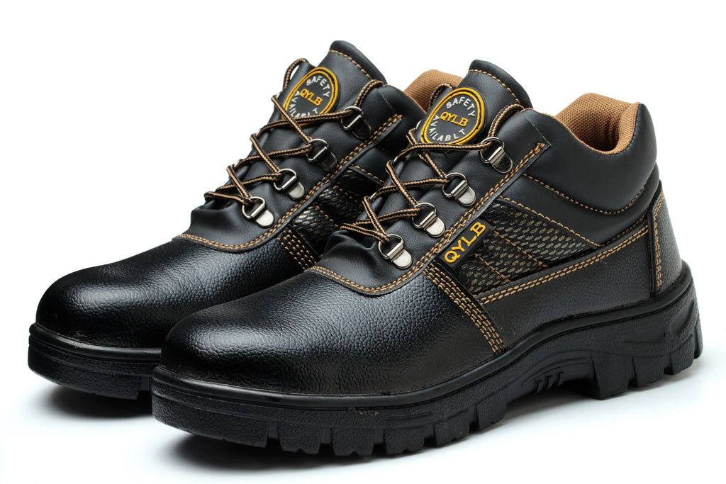 CHITED Leather Steel Toe Labor Shoes Anti-Smashing Anti-Piercing Protective Work Shoes Industrial Safety Shoes
