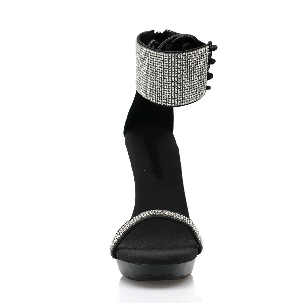 1 Ultra-fine Stiletto Heels with Glittering Diamonds Steel Tube Dance Shoes with Anti-slip and Wear-resistant Properties Elegant