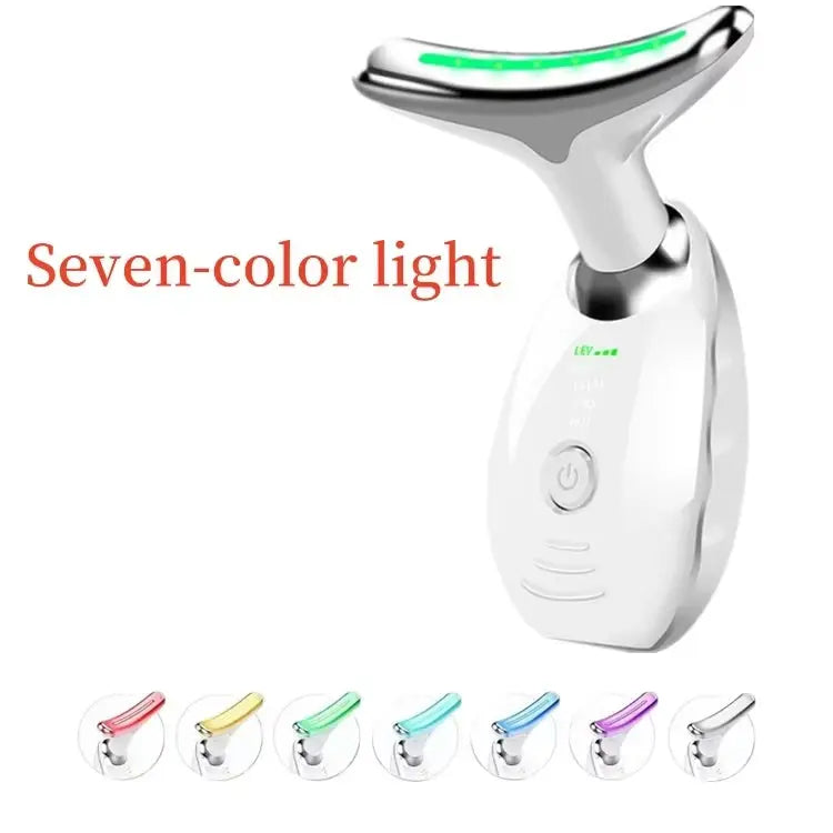 Women's Skincare 7 Colorful Facial and Neck Sculpting Tools Rechargeable Vibrating Facial Massager Anti-wrinkle Facial and Neck