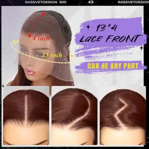 Wholesale 30 Inch Long Straight Premium Synthetic Lace Front Wigs High Temperature Fiber Heat Resistant Transparent Lace Natural