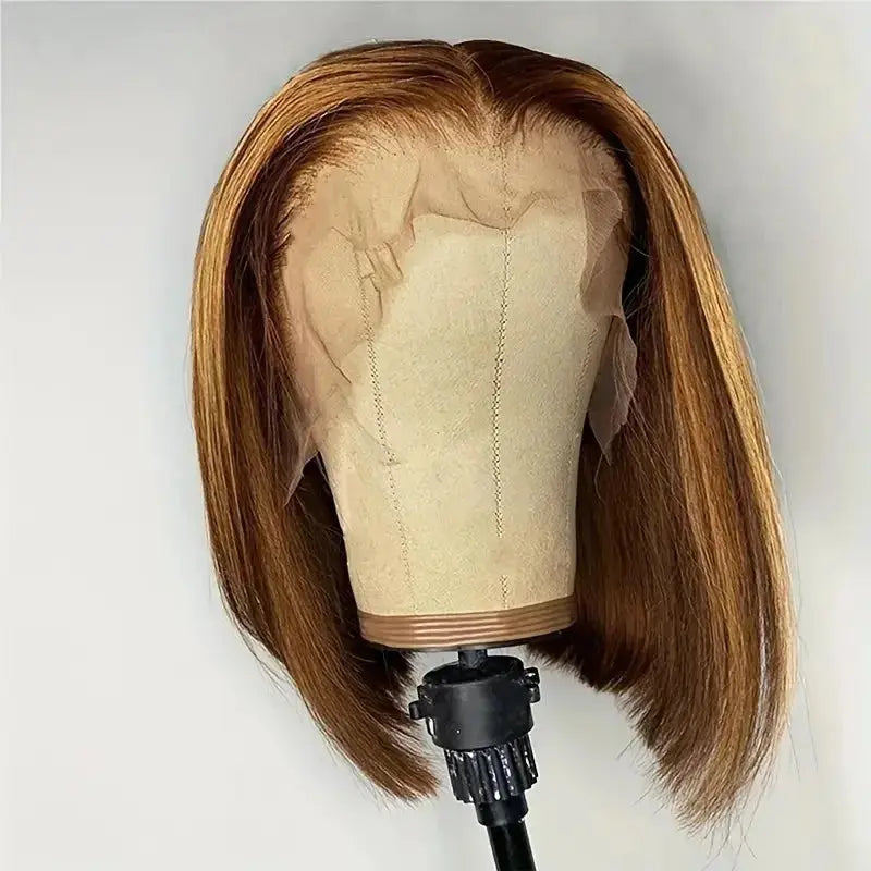 The Lace Piano Color Bob Short Hair Middle Parting Wig Is Selling Well in Europe, America and Africa Before Wholesale