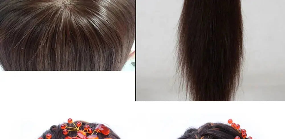 Human Hair Mannequin Head Natural Black Color Practice Training Model For Hairdresser Professional Can Be Ironed and Dyed