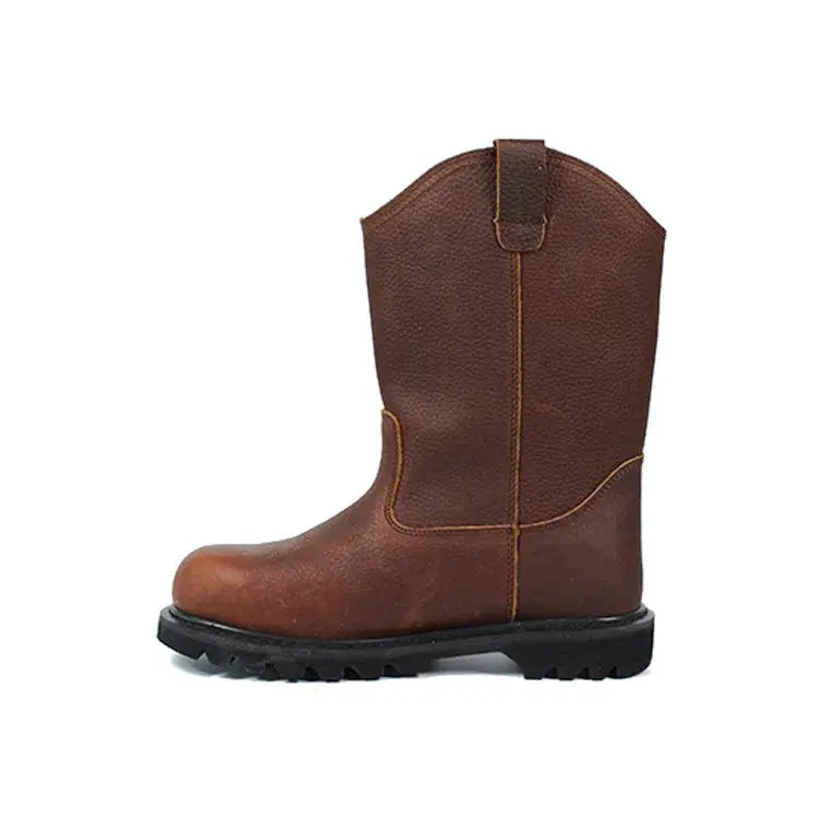 Outdoor Shoes Waterproof Working Boot Genuine Leather Hiking Boots Safety Shoes for Men