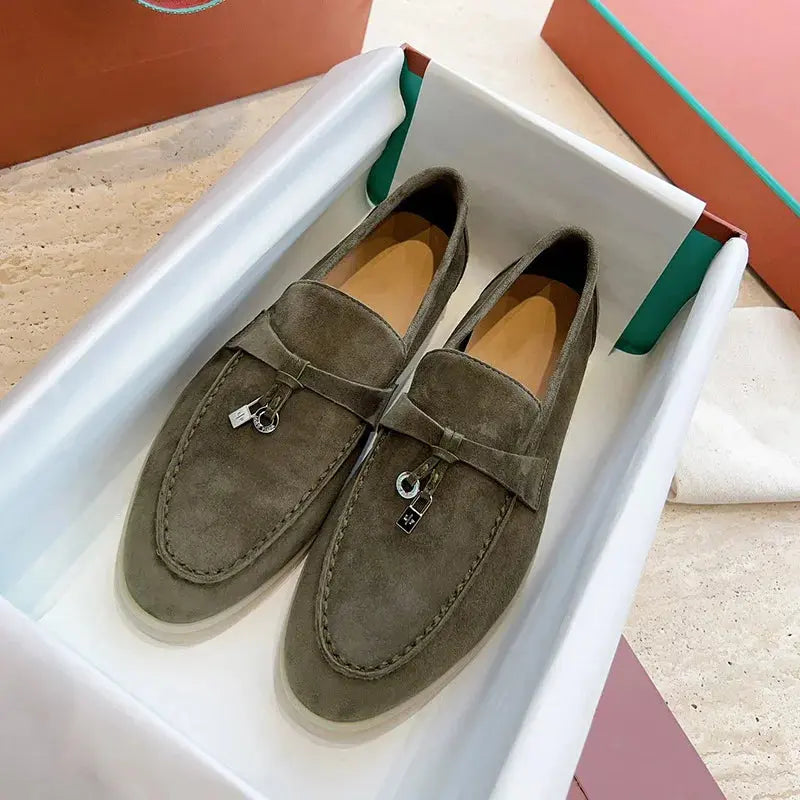 New Men's Loafers with One Foot Kick Casual Style Plus Size Workwear Men's Shoes