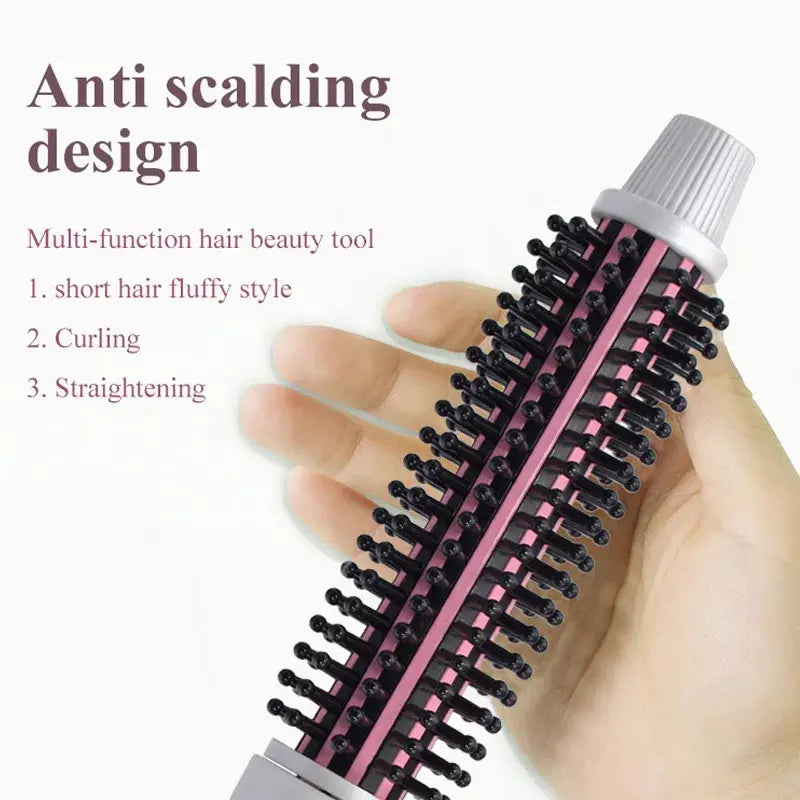 Hair Curler Hair Straightening Brush Hot Heating Comb Hair Straight Styler Corrugation Curling Iron Hair Curler Comb Avivanastore