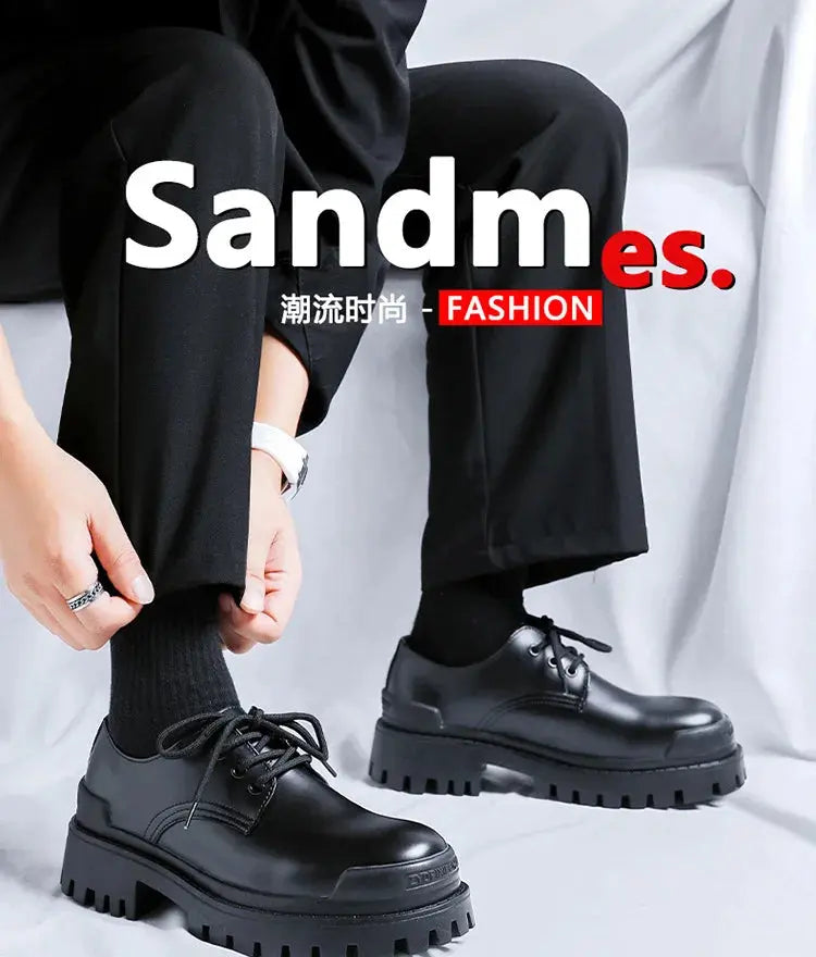 Spring Autumn Lightweight Comfortable Slip PU Walking High Quality Leather Round Head Design Casual Dress Loafers Business Shoes