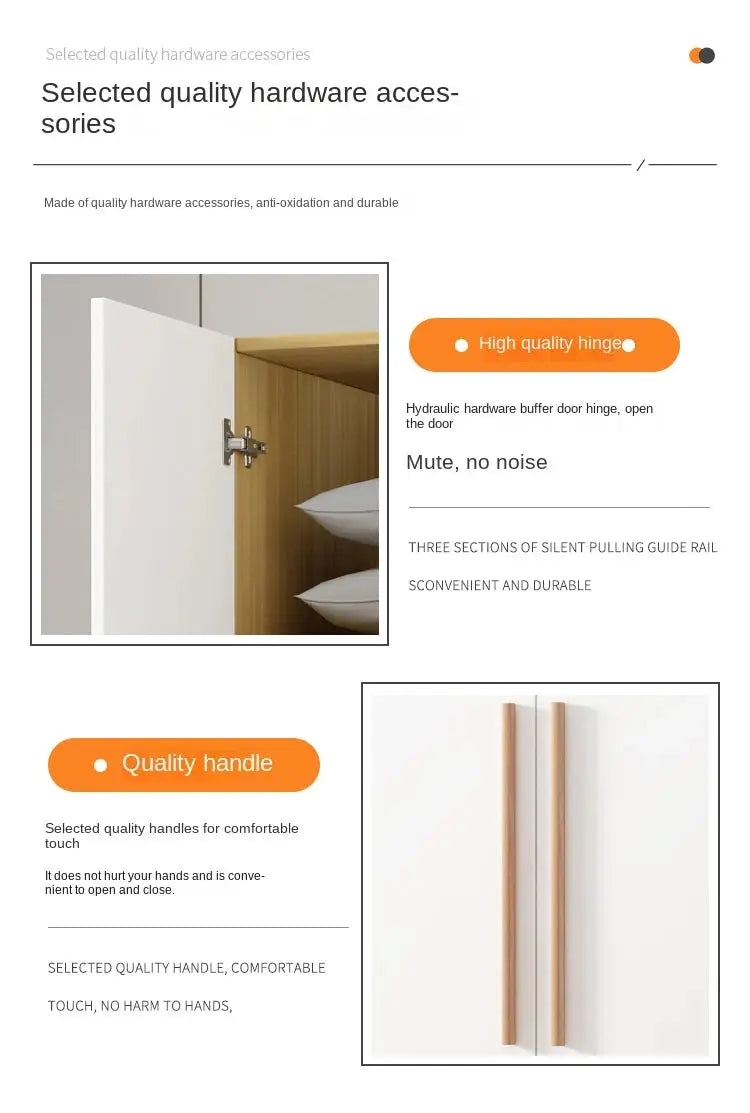 Factory Direct Sales Width 160cm Rustic Oak Veneer Closet Wooden Closet Storage Cabinet Drawers Clothes Rod Large Closet