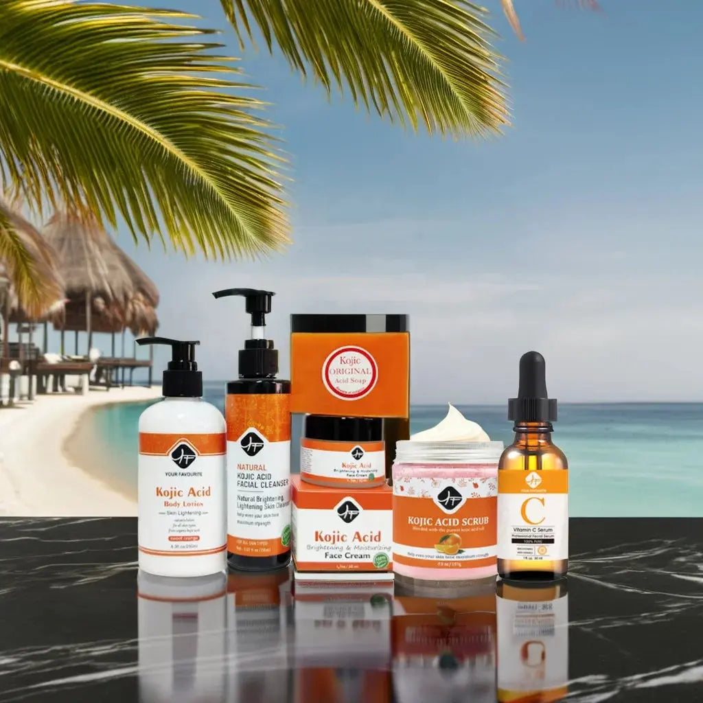 Best Selling Kojic Acid Skincare Set Natural Whitening SOAP  Facial Acne Function Anti-Aging Glycerine Facial Kojic Acid  Set