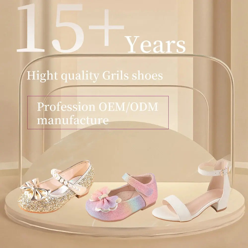 Little Girl Princess Sandals White Pearl Bead Ankle Buckle Low Heel Soft Soled Wedding Party Shoes Wholesale 2025