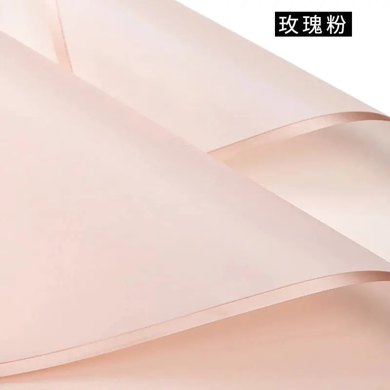 Design Golden Edge Wholesale Plastic Waterproof Frame Gift for Packaging Floral Custom Bouquet Flowers Wrapping Paper Avivanastore