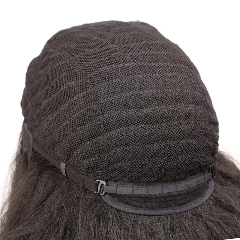 20-Inch Heat Resistant Light Brown Lace Synthetic Wig for Women Natural Wavy Wig